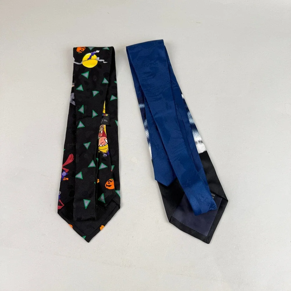 Halloween Tasmanian Devil Neckties Mens Vintage 1995 Halloween‎ Ghosts